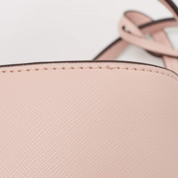 Pre Owned Kate Spade Light Pink Leather Large Dana Tote