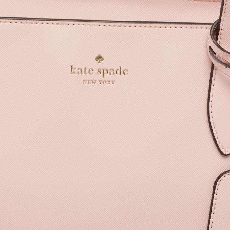Pre Owned Kate Spade Light Pink Leather Large Dana Tote