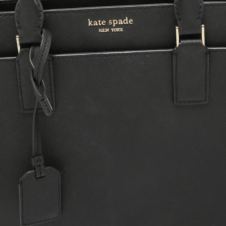 Pre Owned Kate Spade Black Leather New York Cameron Street Tote