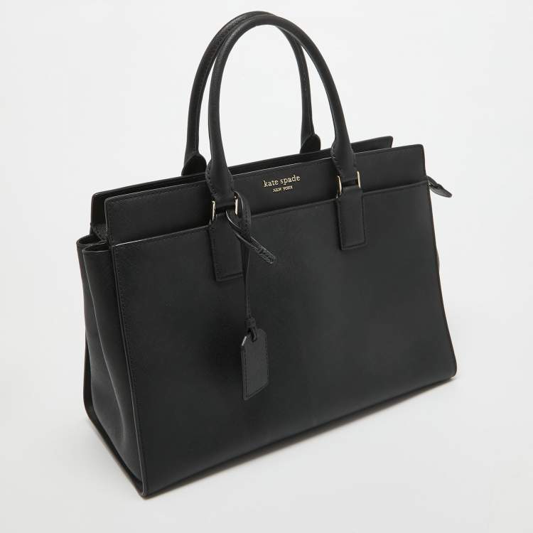 Pre Owned Kate Spade Black Leather New York Cameron Street Tote