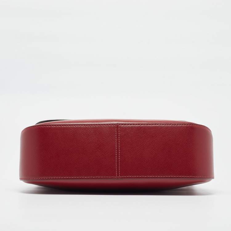 Pre Owned Kate Spade Red Saffiano Leather Staci Flap Shoulder Bag