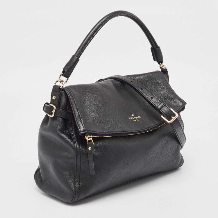 Pre Owned Kate Spade Black Leather Cobble Hill Manika Bag