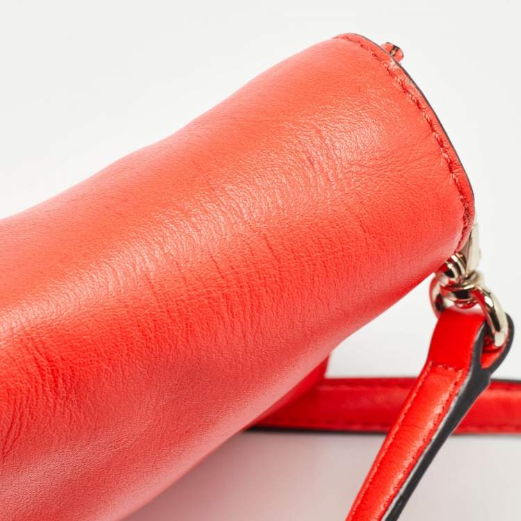 مملوكة مسبقًا Kate Spade Neon Orange Leather Hampton Road Juliana Crossbody Bag