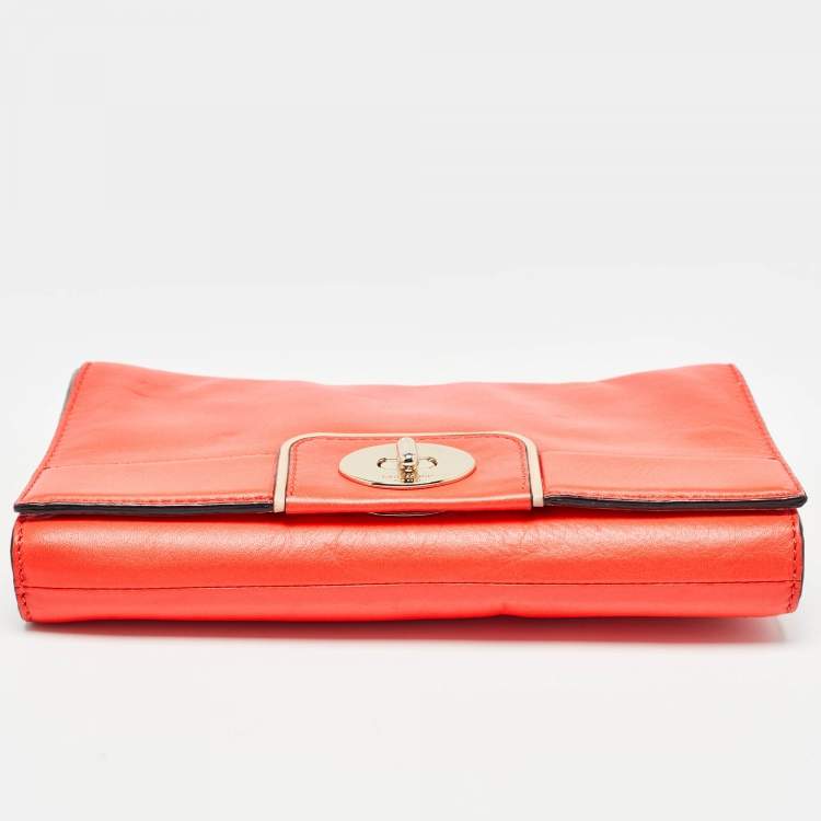 مملوكة مسبقًا Kate Spade Neon Orange Leather Hampton Road Juliana Crossbody Bag