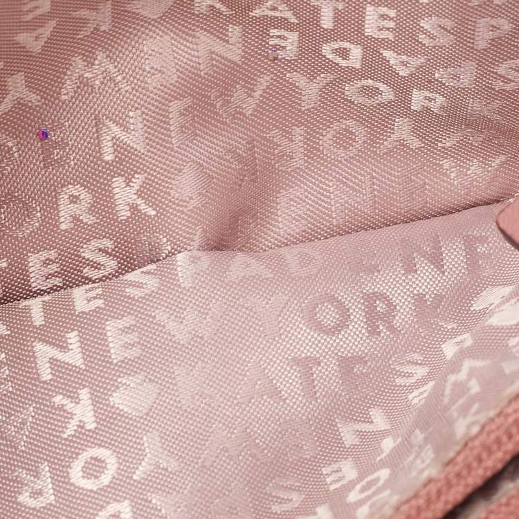 Pre Owned Kate Spade Pink Leather Trifold Compact Wallet