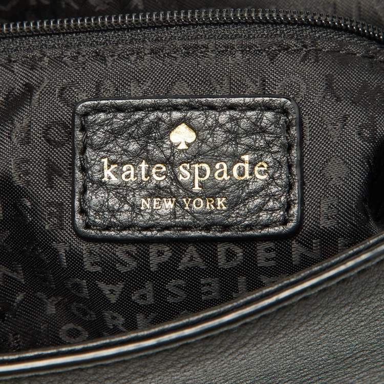 Pre Owned Kate Spade Black Snakeskin Embossed Leather Flap Shoulder Bag