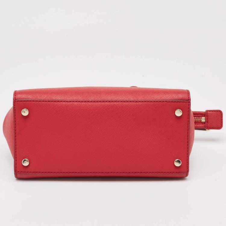 Pre Owned Kate Spade Red Leather Cameron Street Candace Tote