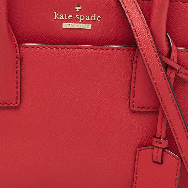 Pre Owned Kate Spade Red Leather Cameron Street Candace Tote