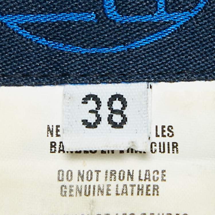 Pre Owned Kenzo Navy Blue Denim Jeans Sleeveless Short Dress M