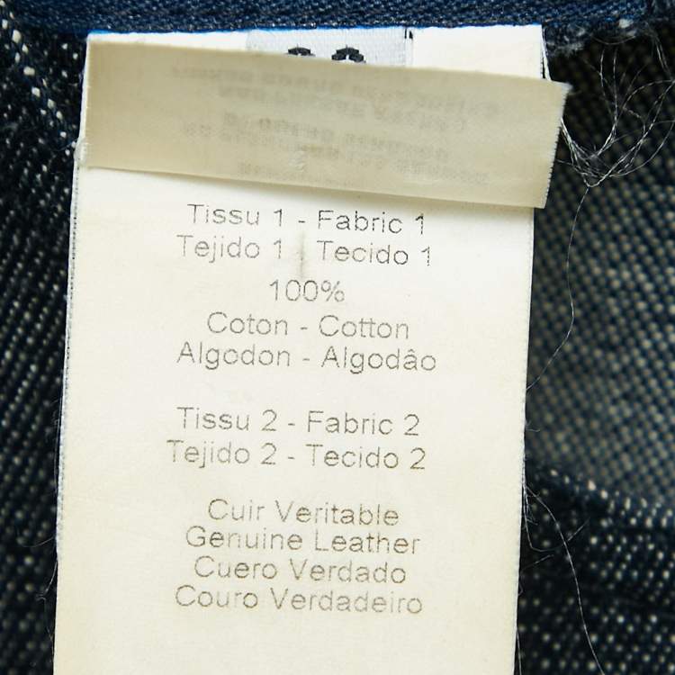 Pre Owned Kenzo Navy Blue Denim Jeans Sleeveless Short Dress M