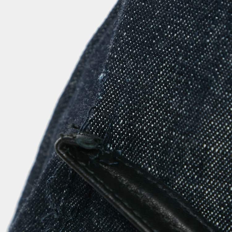 Pre Owned Kenzo Navy Blue Denim Jeans Sleeveless Short Dress M
