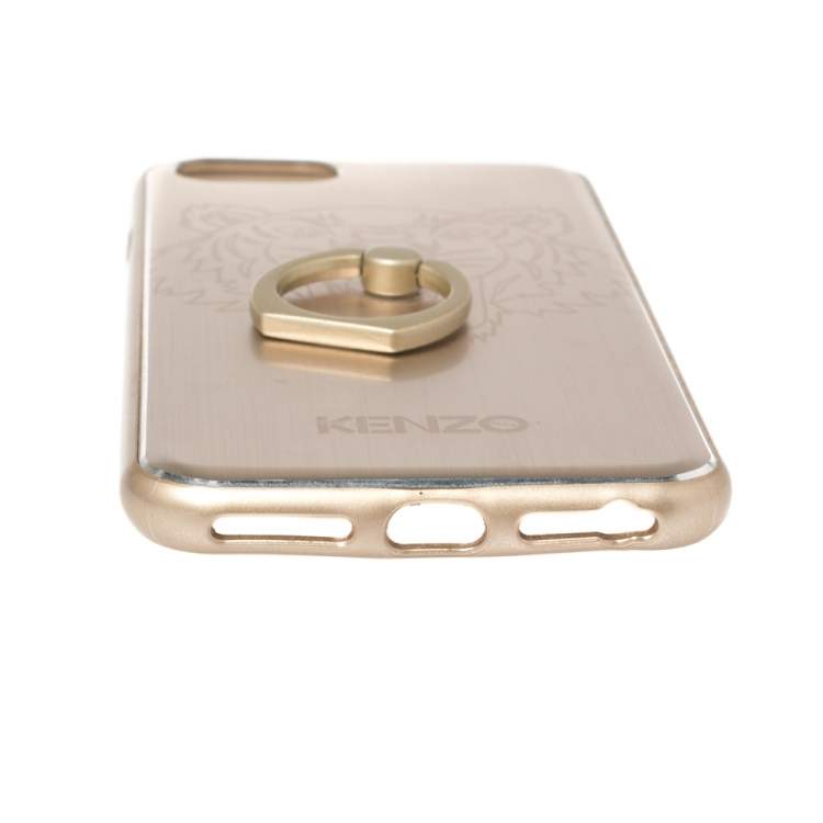 Pre Owned Kenzo Metallic Gold Tiger Print iPhone 7/8 Case