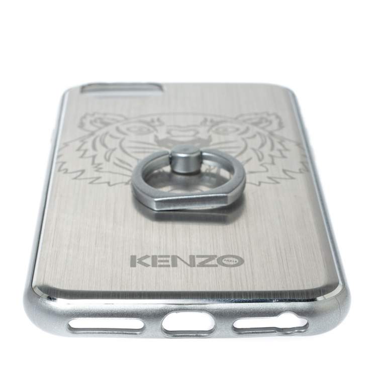 Pre Owned Kenzo Silver Tiger Print iPhone 7/8 Case