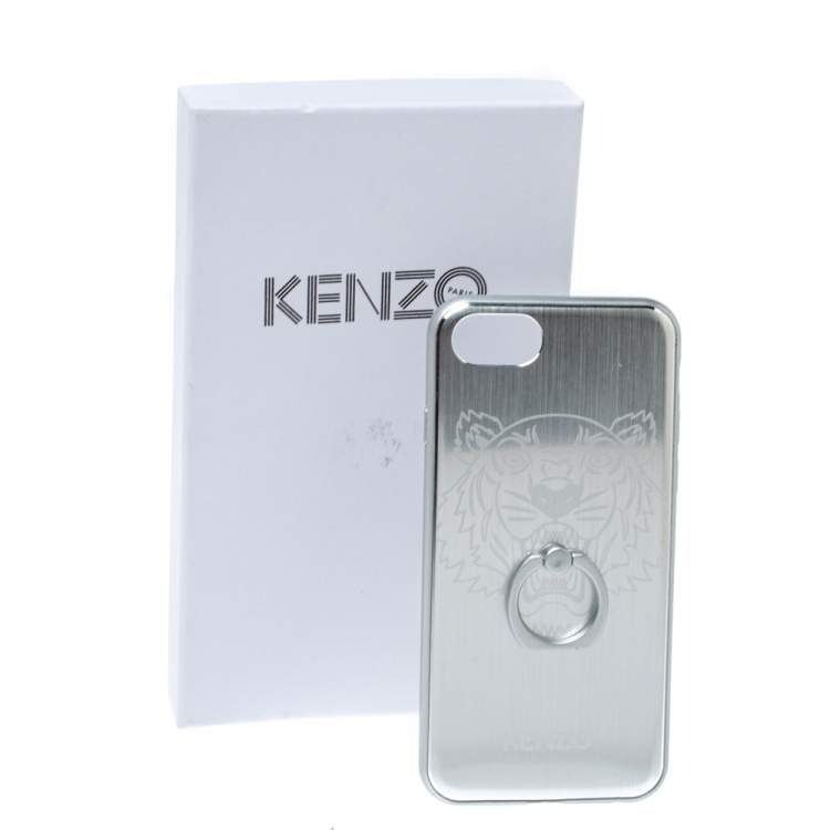 Pre Owned Kenzo Silver Tiger Print iPhone 7/8 Case