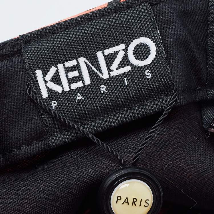 Pre Owned Kenzo Pink Print Cotton New Era 59 Baseball Cap Size 61.5