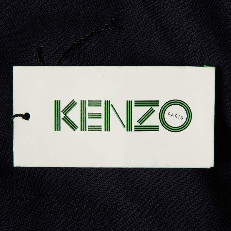 مملوكة م�سبقًا Kenzo Navy Blue Wool Shift Dress L