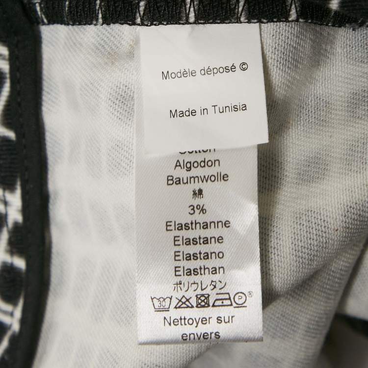 Pre Owned Kenzo Black Printed Denim Skinny Jeans M Waist 30"