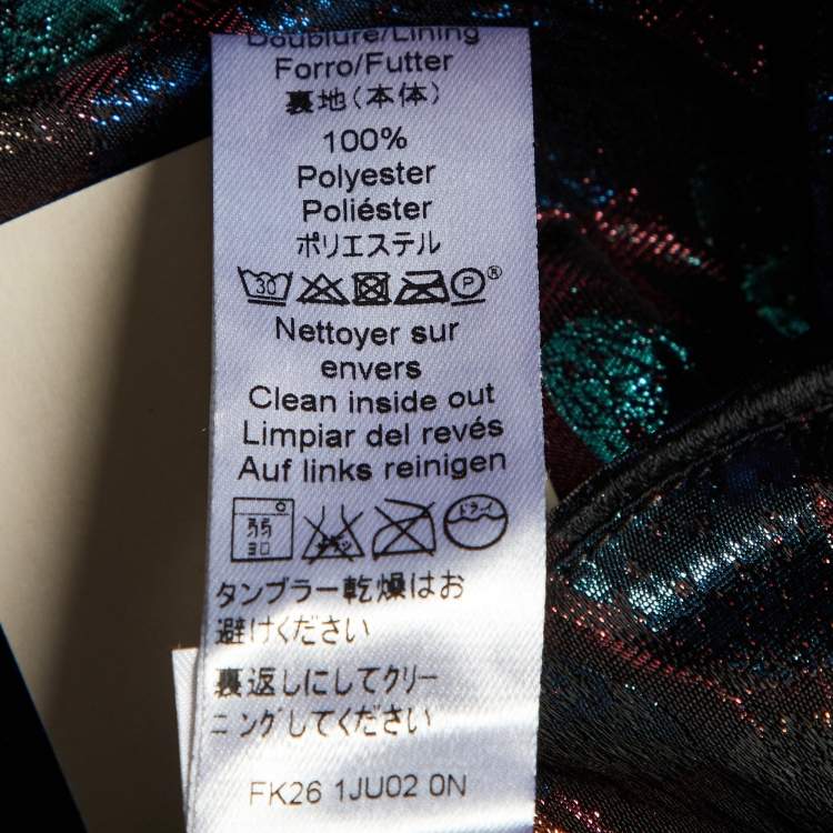 Pre Owned Kenzo Multicolor Metallic Brocade Mini Skirt S