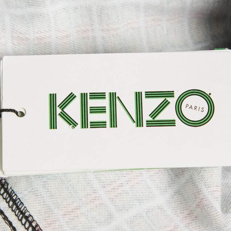 مملوكة مسبقًا Kenzo Blue Irregular Check Denim Skinny Jeans S Waist 29"