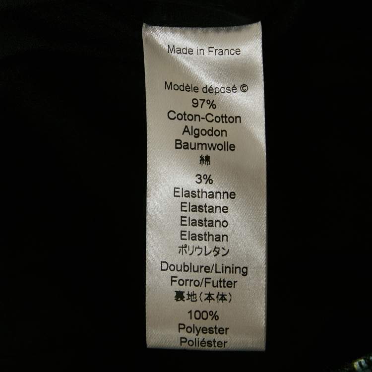 Pre Owned Kenzo Black/Green Printed Cotton Zip-Up Oversized Jacket S