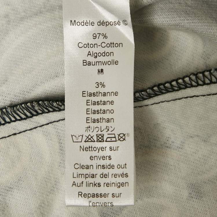 Pre Owned Kenzo Black The Eye Print Cotton Striped Jeans M Waist 30"