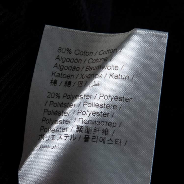 Pre Owned Kenzo Sport Black Rib Knit 'Big X' Jog Pants XS