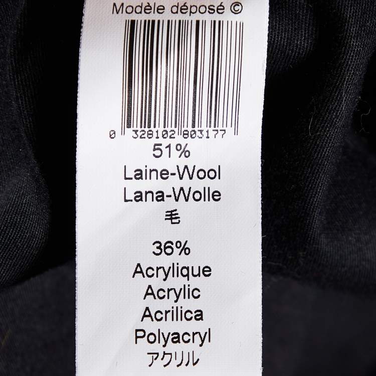 Pre Owned Kenzo Dark Green Boucle Mini Skirt M