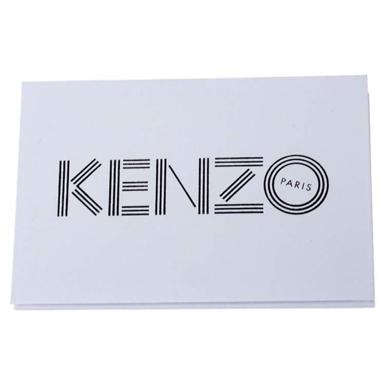 Pre Owned Kenzo Black Leather Kontact Eye Embossed Belt Bag