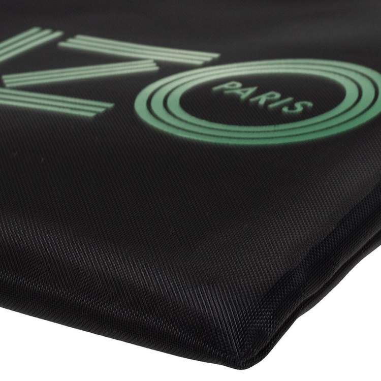 Pre Owned Kenzo Green/Black Mesh Clutch