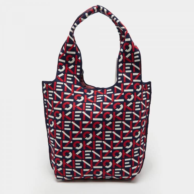 Pre Owned Kenzo Multicolor Signature Canvas Shoulder Bag