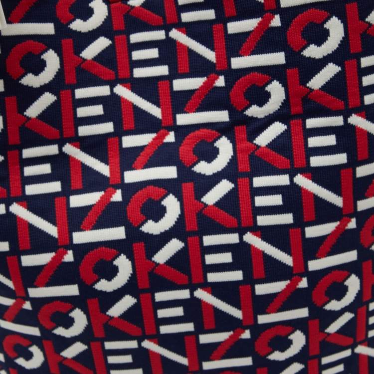Pre Owned Kenzo Multicolor Signature Canvas Shoulder Bag