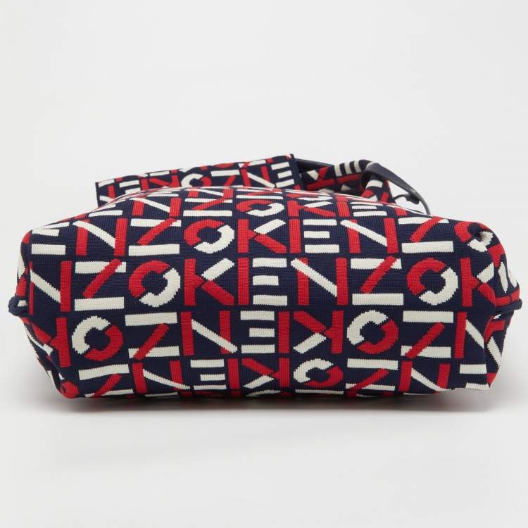 Pre Owned Kenzo Multicolor Signature Canvas Shoulder Bag