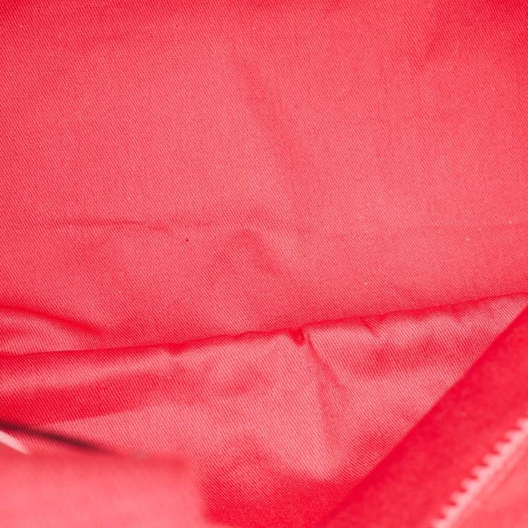 Pre Owned Kenzo Pink Canvas Logo Shopper Tote