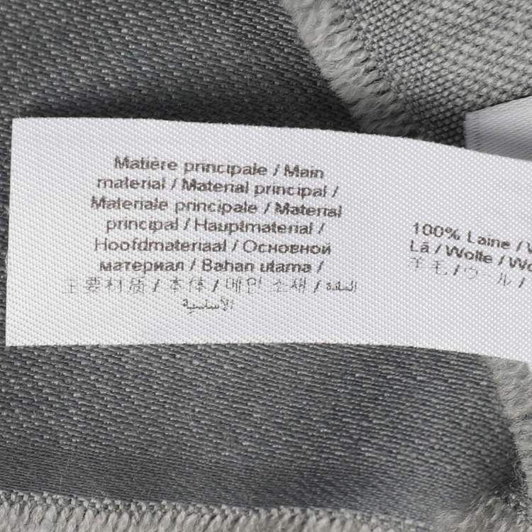 Pre Owned Kenzo Grey Wool Stole