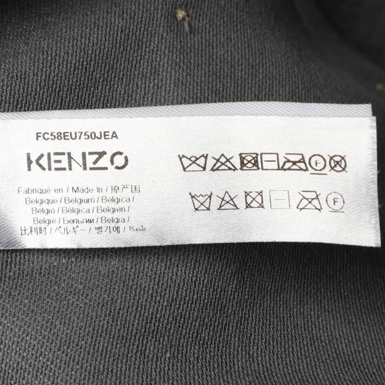 Pre Owned Kenzo Grey Wool Stole