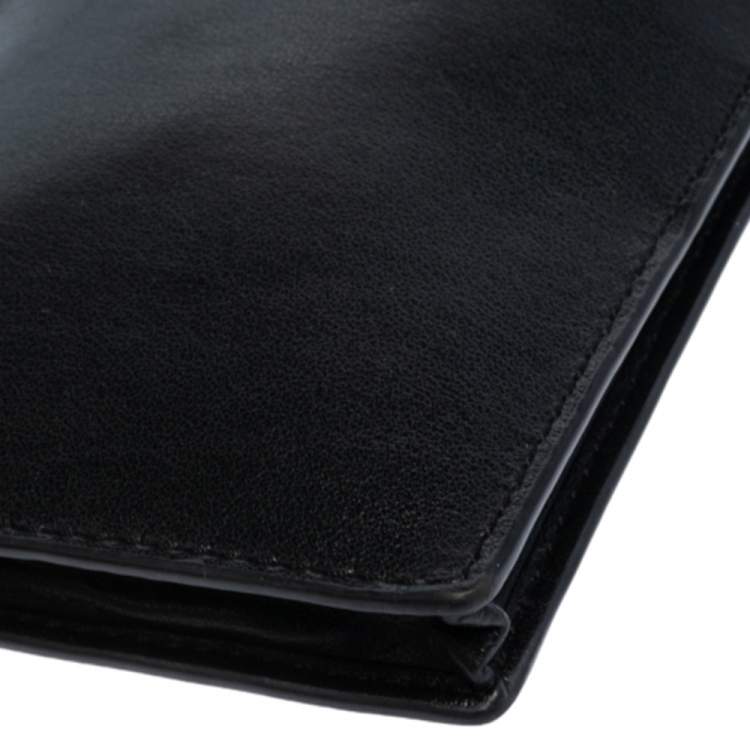 Pre Owned Kenzo Black Leather Eye Crossbody Phone Case