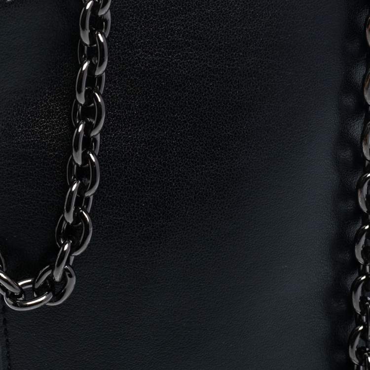 Pre Owned Kenzo Black Leather Eye Crossbody Phone Case