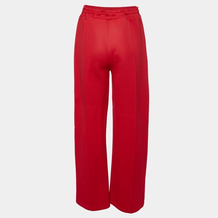 مملوكة مسبقًا Kenzo Red Jersey Logo Stripe Panel Track Pants L