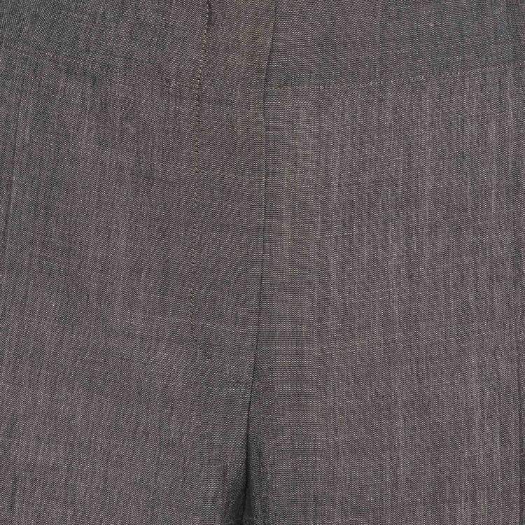 Pre Owned Kenzo Grey Wool Blend Culottes Trousers L