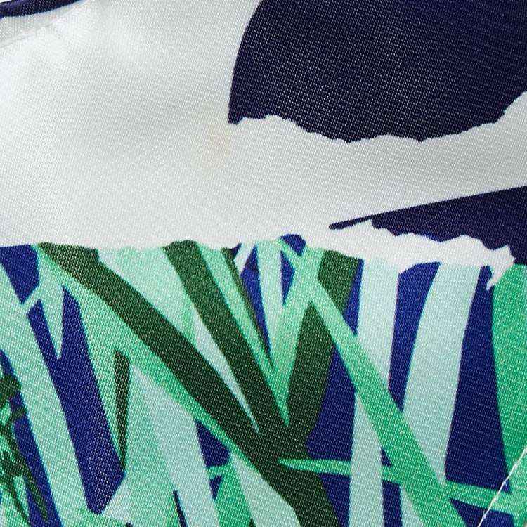 مملوكة مسبقًا Kenzo Multicolor Printed Crepe Sleeveless Mini Dress M