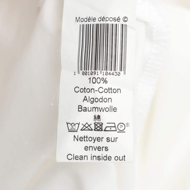 Pre Owned Kenzo White Cotton Long Sleeve Shirt M
