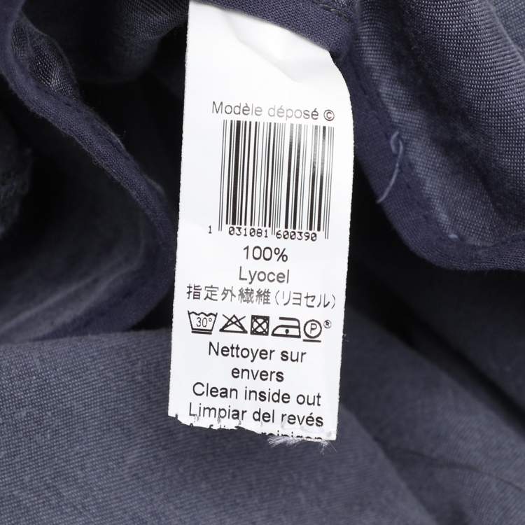 Pre Owned Kenzo Grey Lyocell Dress M