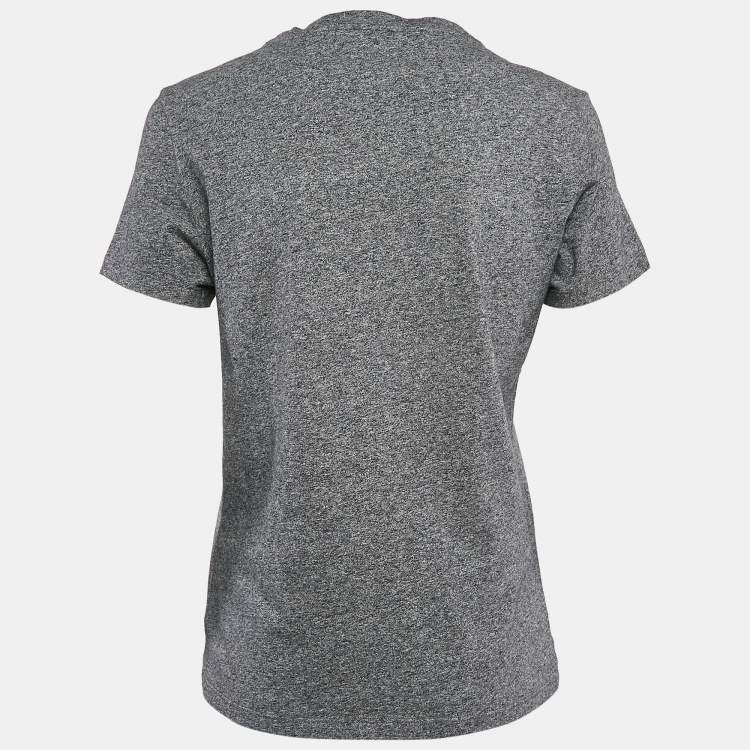 Pre Owned Kenzo Grey Tiger Print Cotton Crew Neck T-Shirt M