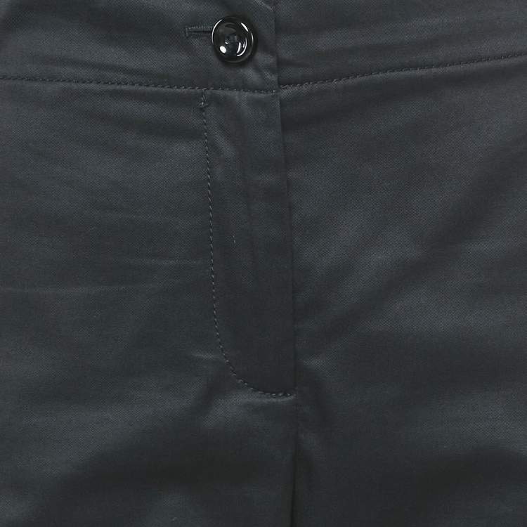 Pre Owned Kenzo Black Cotton Bermuda Shorts XL
