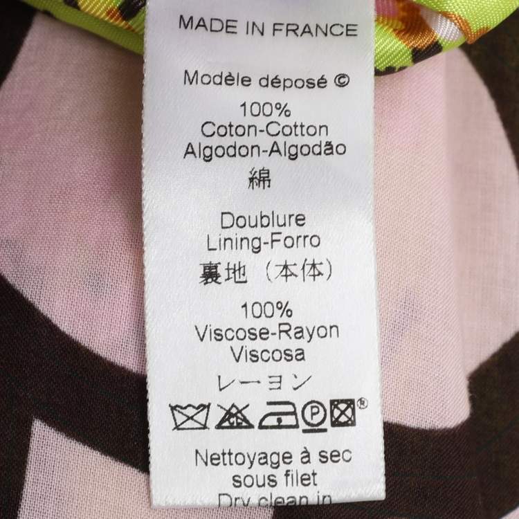 Pre Owned Kenzo Multicolor Cotton Multi Tier Maxi Skirt S