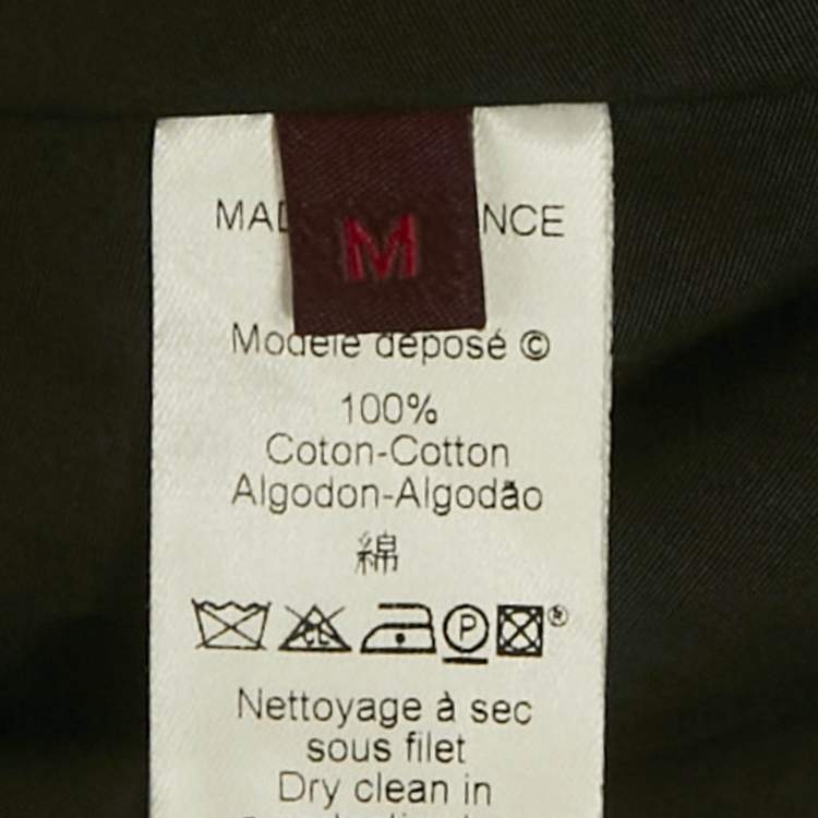 Pre Owned Kenzo Black Cotton Tiered Long Skirt M