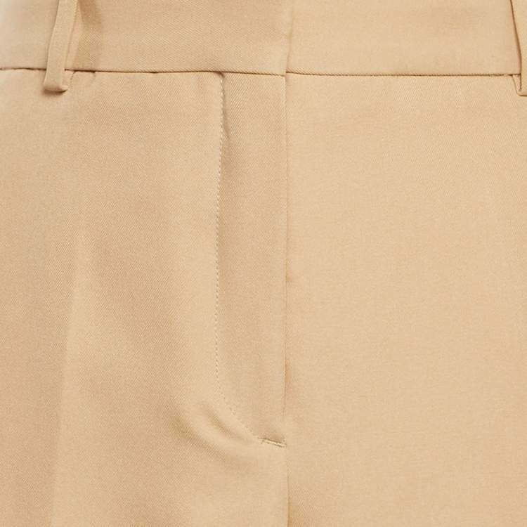 Pre Owned Kenzo Beige Gabardine Trousers M
