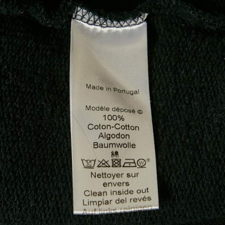 مملوكة مسبقًا Kenzo Black Tiger Logo Embroidered Cotton Knit Sweatshirt M