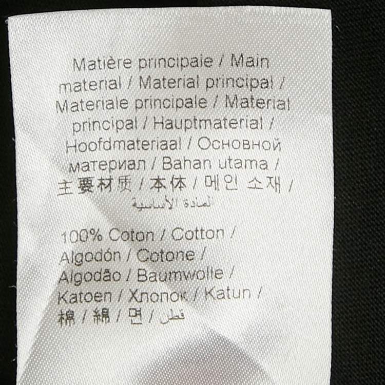 Pre Owned Kenzo Black Lion Applique Jersey T-Shirt S