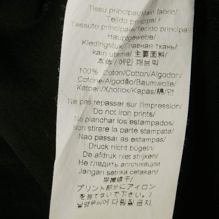 Pre Owned Kenzo Black Eye Print Cotton Crewneck T-shirt S